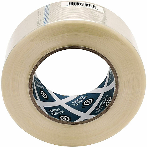 Business Source Filament Tape 60 yd Length x 2" Width - 3" Core - White - Fiberglass Filament - For Reinforcing - 1 Roll (BSN64006)
