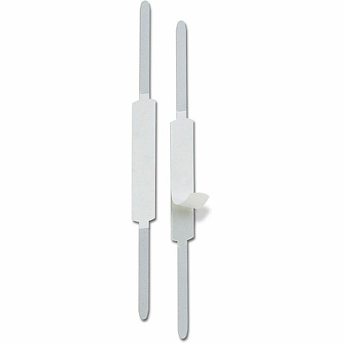 Business Source Self-adhesive Folder Fasteners 240 Sheet Capacity - for Paper - Self-adhesive - Silver - 100 / Box (BSNSA21)