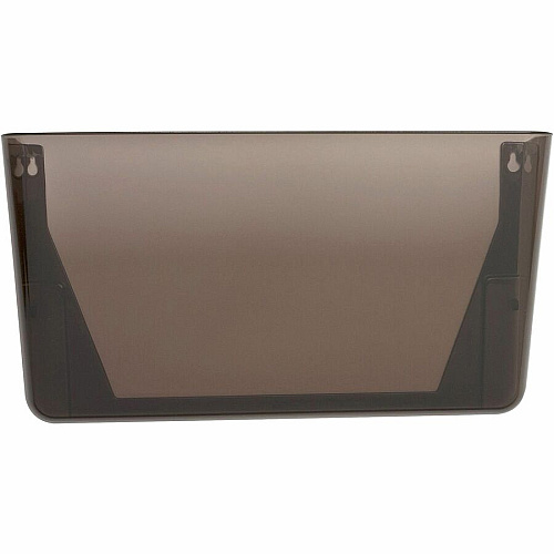 Lorell Wall File Pockets 14.75" Height x 13.13" Width x 4.25" Depth - Smoke - 3 / Pack (LLR60002)