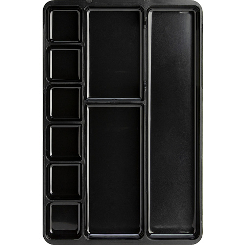 Lorell Drawer Tray Organizer 9 Compartment(s) - 1.25" Height x 14" Width x 9.38" Depth - Black - 1 Each (LLR60006)