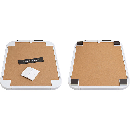 Lorell Personal Whiteboards 11" (0.9 ft) Width x 8.5" (0.7 ft) Height - White Melamine Surface - White Plastic Frame - Rectangle - 6 / Bundle (LLR75620BD)