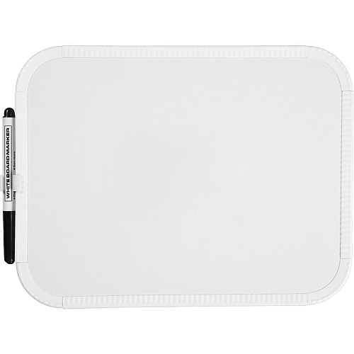 Lorell Personal Whiteboards 11" (0.9 ft) Width x 8.5" (0.7 ft) Height - White Melamine Surface - White Plastic Frame - Rectangle - 6 / Bundle (LLR75620BD)