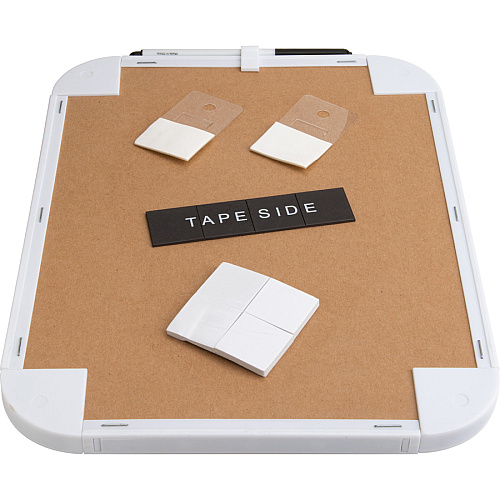 Lorell Personal Whiteboards 11" (0.9 ft) Width x 8.5" (0.7 ft) Height - White Melamine Surface - White Plastic Frame - Rectangle - 6 / Bundle (LLR75620BD)