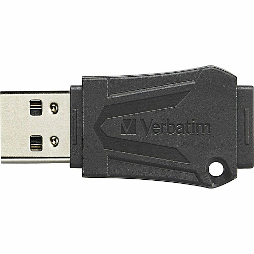 Verbatim 64GB ToughMAX USB Flash Drive 64 GB - USB 2.0 - Black - Lifetime Warranty - 1 Each (70058)