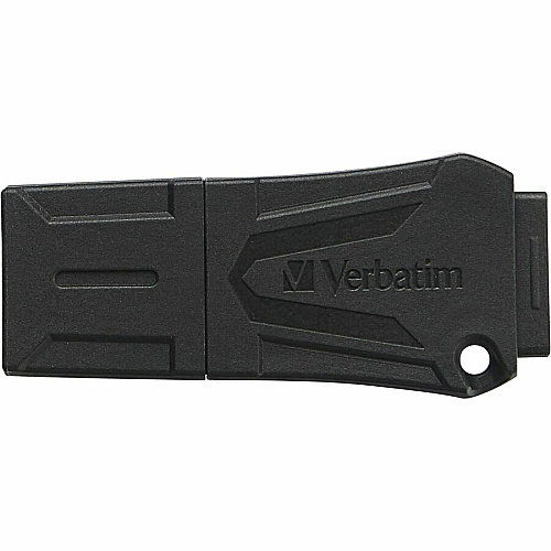 Verbatim 64GB ToughMAX USB Flash Drive 64 GB - USB 2.0 - Black - Lifetime Warranty - 1 Each (70058)