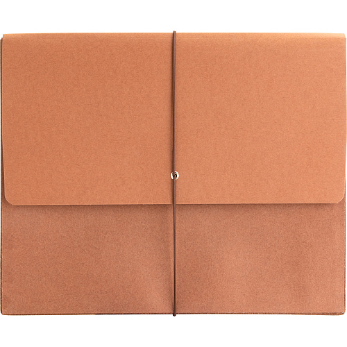 Business Source Letter Recycled File Wallet 8 1/2" x 11" - 5 1/4" Expansion - Brown - 30% Recycled - 1 Each (BSN26575)