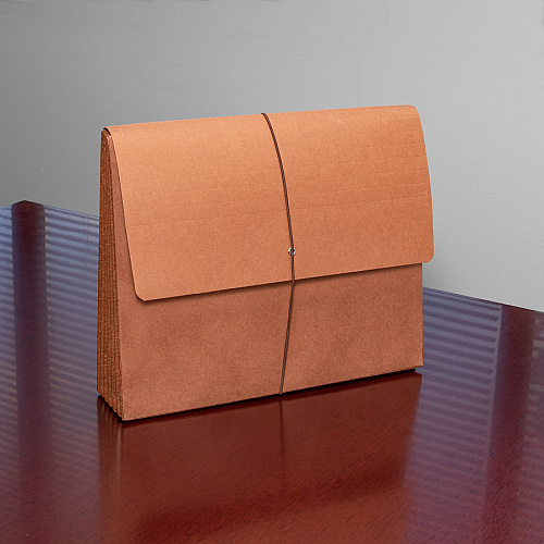 Business Source Letter Recycled File Wallet 8 1/2" x 11" - 5 1/4" Expansion - Brown - 30% Recycled - 1 Each (BSN26575)