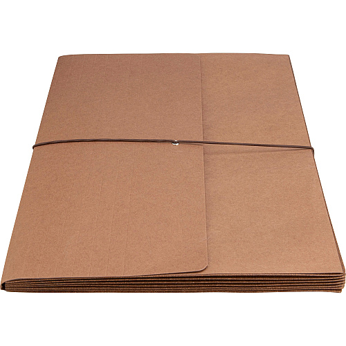 Business Source Legal Recycled File Wallet 8 1/2" x 14" - 5 1/4" Expansion - Brown - 30% Recycled - 1 Each (BSN26576)
