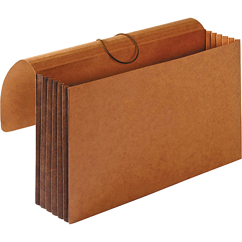 Business Source Legal Recycled File Wallet 8 1/2" x 14" - 5 1/4" Expansion - Brown - 30% Recycled - 1 Each (BSN26576)