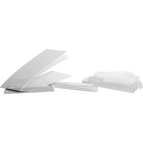 Business Source Plastic Clear Tabs 25 Tab(s) - 2.25" Tab Width - Clear Plastic Tab(s) - 25 / Pack (BSN42T)