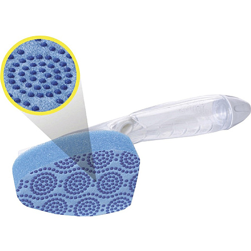 Scotch-Brite Scrub Dots Dishwand Refill 3.5" Width x 4.4" Length - 2 / Pack - Cellulose, MicroFiber - Blue (48727)