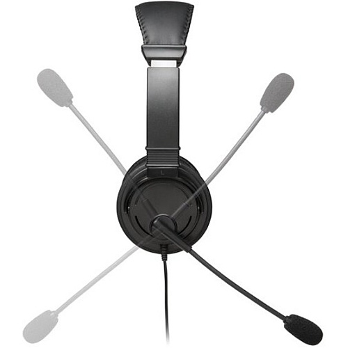 Kensington USB-A Headphones with Mic Stereo - USB Type A - Wired - Over-the-head - Binaural - Supra-aural - 6 ft Cable - Noise Cancelling Microphone (97601)