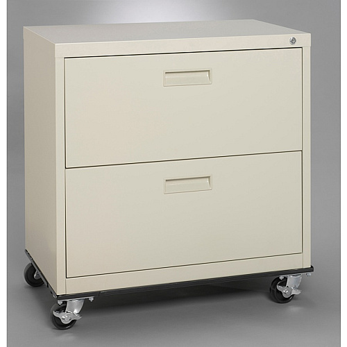 Lorell Commercial Cabinet Dolly Metal - 42" Width x 24" Depth x 4" Height - Black - 1 Each (LLR59708)