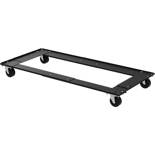 Lorell Commercial Cabinet Dolly Metal - 42" Width x 24" Depth x 4" Height - Black - 1 Each (LLR59708)