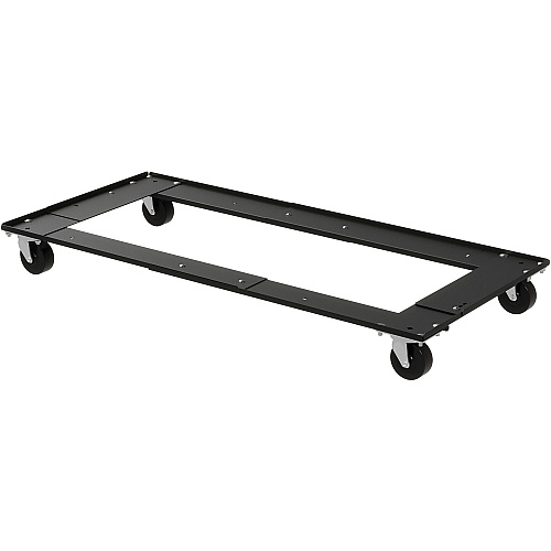 Lorell Commercial Cabinet Dolly Metal - 42" Width x 24" Depth x 4" Height - Black - 1 Each (LLR59708)