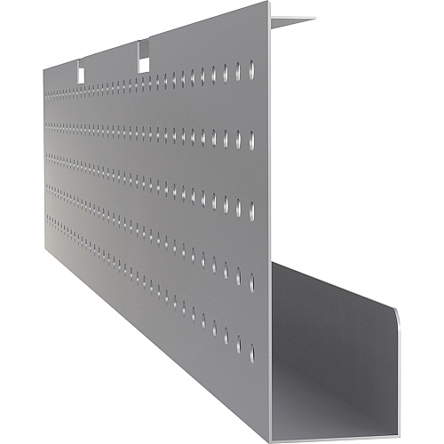 Lorell 72" Training Table Modesty Panel 66" Width x 3" Depth x 10" Height - Steel - Metallic Silver - 1 Each (LLR61633)