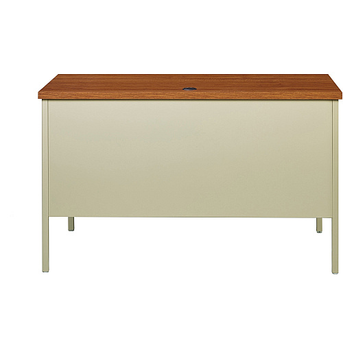 Lorell Fortress Series 45-1/2" Right Single-Pedestal Desk 29.5" Height x 45.5" Width x 24" Depth, x 1.1" Thickness Table TopBox, File Drawer(s) - Single Pedestal on Right Side - Square Edge (LLR66947)