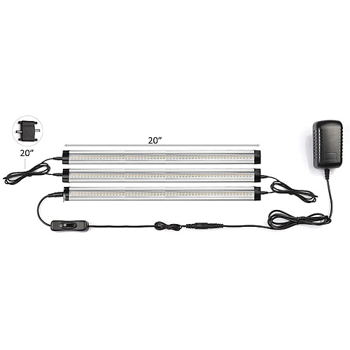 Lorell LED Task Lighting Starter Kit 1" Height x 2" Width - LED Bulb - 1350 lm Lumens - Silver, Black - for Furniture (LLR82020)