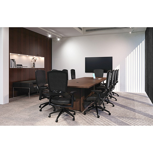 Lorell Prominence 2.0 Modular Table Base with Door Mahogany Base - 28" Height x 24" Width x 8" Depth - Assembly Required - 1 Each (LLRPLB24MY)