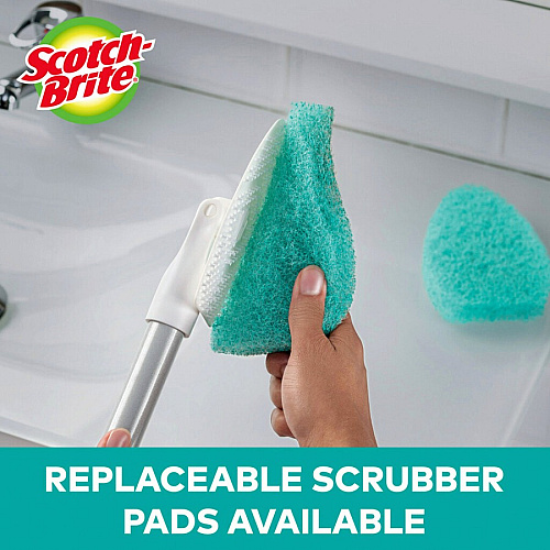 Scotch-Brite Bath Scrubber 24" Handle Length - Plastic Handle - 1 Each (549X4)