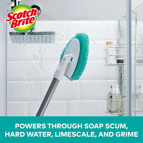 Scotch-Brite Bath Scrubber 24" Handle Length - Plastic Handle - 1 Each (549X4)