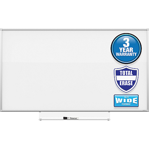 Quartet Silhouette Total Erase Board 48" (4 ft) Width x 85" (7.1 ft) Height - White Melamine Surface - Rectangle - Assembly Required - 1 Each (C8548)