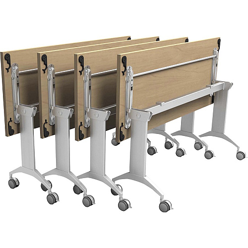 SpecialT Special-T Link 72" Table Flip Base Metallic Silver Flip Base - 27.75" Height x 17.50" Width x 69" Length - Assembly Required - 1 Each (SPLINKFT2472)