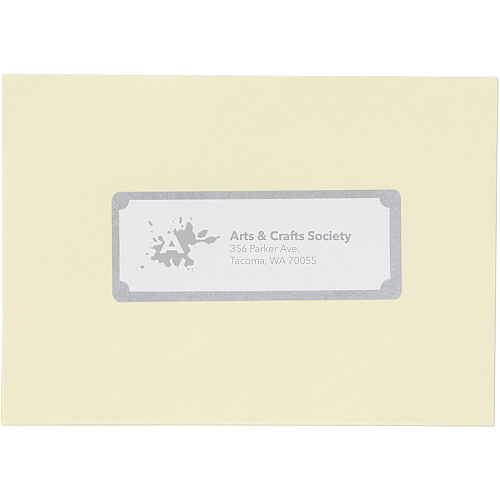 Avery&reg; Easy Peel Address Label 1" Width x 2 5/8" Length - Permanent Adhesive - Rectangle - Inkjet - White, Silver - Paper - 30 / Sheet - 10 Total Sheets - 300 Total Label(s) - 300 / Pack (6530)