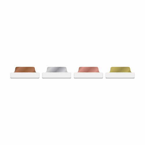 Avery&reg; UltraTabs Repositionable Margin Tabs 24 Tab(s) - 1" Tab Height x 2.50" Tab Width - Clear Film, Gold Paper, Rose Gold, Copper Tab(s) - 24 / Pack (74786)
