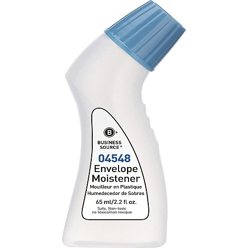 Business Source Envelope Moistener 2.20 fl oz - Blue - Fast-drying, Clog-free, Non-toxic - 4 / Pack (BSN04548)