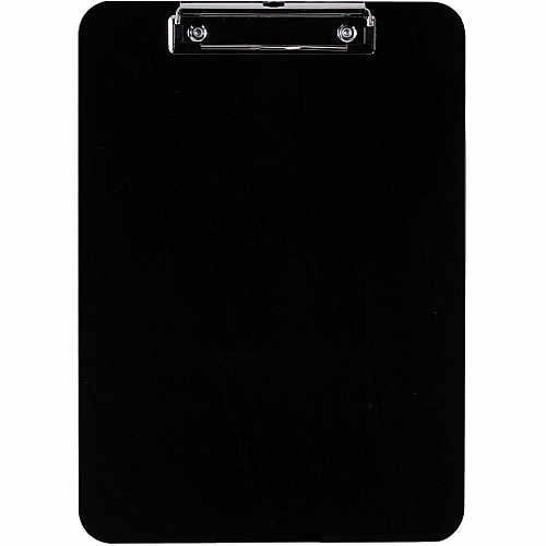 Business Source Shatterproof Clipboard 8 1/2" x 11" Sheet Size - Plastic - Black - 1 Each (BSN49269)