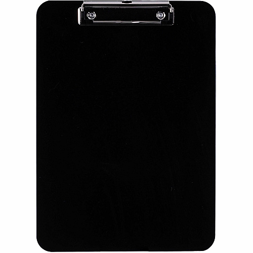 Business Source Shatterproof Clipboard 8 1/2" x 11" Sheet Size - Plastic - Black - 1 Each (BSN49269)
