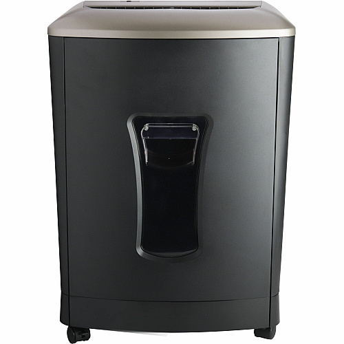 Business Source 6-gallon Bin Cross-cut Shredder Non-continuous Shredder - Cross Cut - 16 Per Pass - for shredding Paper, Staples, CD, DVD, Credit Card - P-3 - 8.88" Throat - 10 Minute Run Time - 30 Minute Cool Down Time - 6 gal Wastebin Capacit (BSN70120)