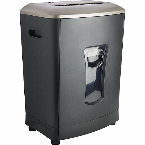 Business Source 6-gallon Bin Cross-cut Shredder Non-continuous Shredder - Cross Cut - 16 Per Pass - for shredding Paper, Staples, CD, DVD, Credit Card - P-3 - 8.88" Throat - 10 Minute Run Time - 30 Minute Cool Down Time - 6 gal Wastebin Capacit (BSN70120)