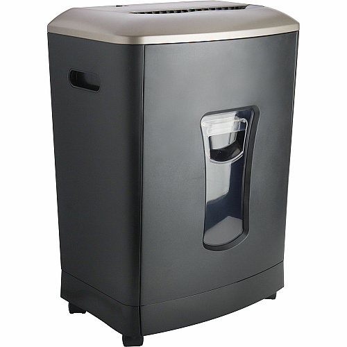 Business Source 6-gallon Bin Cross-cut Shredder Non-continuous Shredder - Cross Cut - 16 Per Pass - for shredding Paper, Staples, CD, DVD, Credit Card - P-3 - 8.88" Throat - 10 Minute Run Time - 30 Minute Cool Down Time - 6 gal Wastebin Capacit (BSN70120)