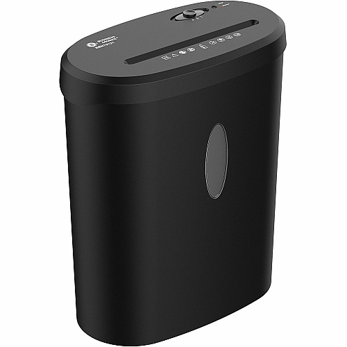 Business Source 4.6-gallon Bin Cross-cut Shredder Non-continuous Shredder - Cross Cut - 12 Per Pass - for shredding Paper, Staples, Credit Card - P-3 - 8.66" Throat - 2 Minute Run Time - 30 Minute Cool Down Time - 4.60 gal Wastebin Capacity - B (BSN70121)