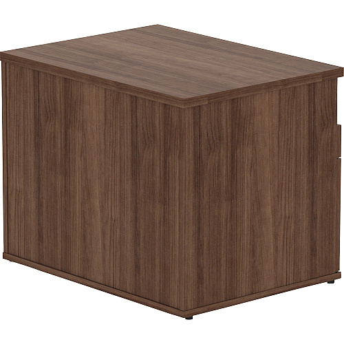 Lorell Relevance Series 2-Drawer File Cabinet Credenza w/Open Shelf 23.1" Height x 29.5" Width x 22" Depth - 2 x File, Storage Drawer(s) - Finish: Walnut Laminate (LLR16231)