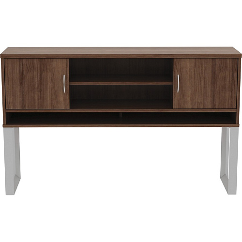 Lorell Relevance Series Freestanding Hutch 36" Height x 59" Width x 15" Depth - 3 Shelve(s) - Finish: Walnut Laminate (LLR16240)