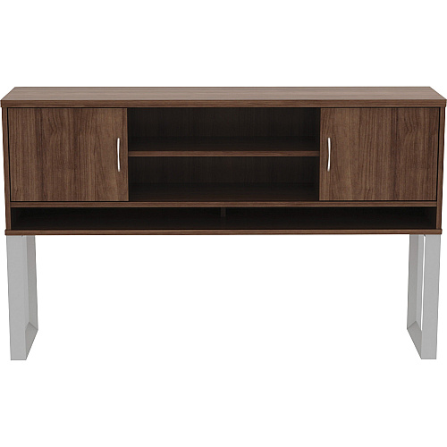Lorell Relevance Series Freestanding Hutch 36" Height x 59" Width x 15" Depth - 3 Shelve(s) - Finish: Walnut Laminate (LLR16240)