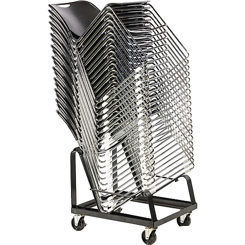 Lorell Stack Chair Dolly 25.50" Length x 20" Width x 22.75" Height - Steel Frame - Black - 1 Each (LLR42954)