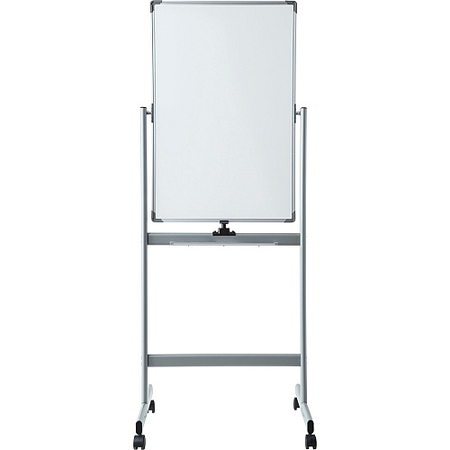 Lorell Double-sided Magnetic Whiteboard Easel 24" (2 ft) Width x 36" (3 ft) Height - White Surface - Square - Vertical - Floor Standing - Magnetic - 1 Each (LLR52567)