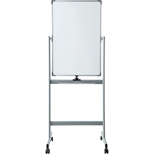 Lorell Double-sided Magnetic Whiteboard Easel 24" (2 ft) Width x 36" (3 ft) Height - White Surface - Square - Vertical - Floor Standing - Magnetic - 1 Each (LLR52567)