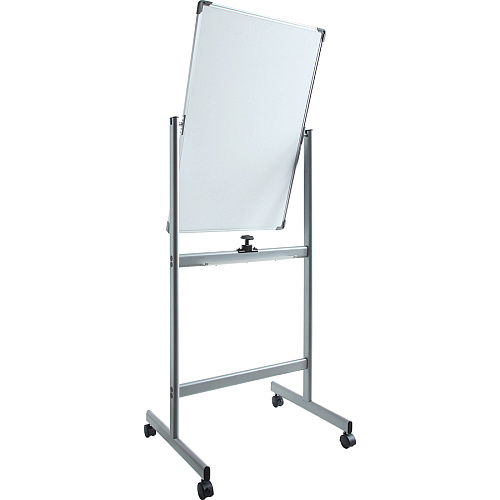 Lorell Double-sided Magnetic Whiteboard Easel 24" (2 ft) Width x 36" (3 ft) Height - White Surface - Square - Vertical - Floor Standing - Magnetic - 1 Each (LLR52567)