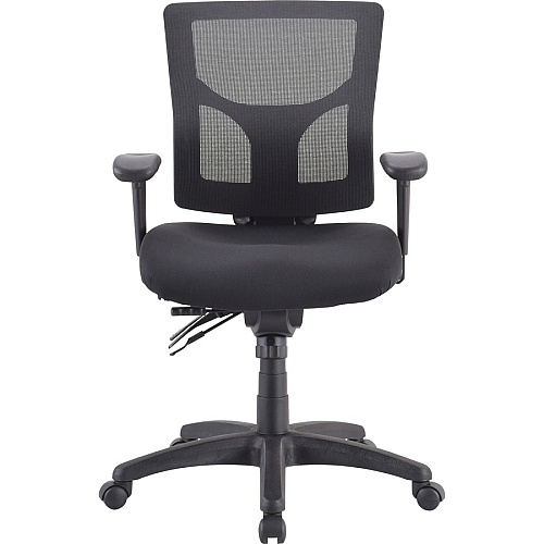 Lorell Conjure Executive Mesh Mid-back Chair Black Seat Color - Black Back Color - Mesh Back Material - Mid Back - 5-star Base - 1 Each (LLR62001)