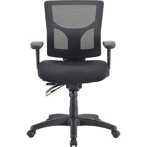 Lorell Conjure Executive Mesh Mid-back Chair Black Seat Color - Black Back Color - Mesh Back Material - Mid Back - 5-star Base - 1 Each (LLR62001)