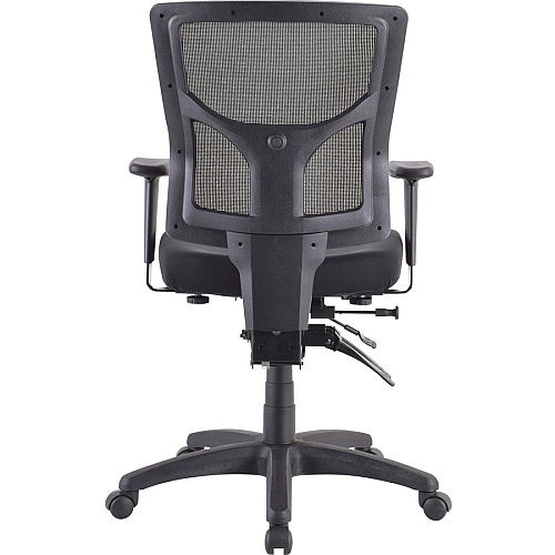 Lorell Conjure Executive Mesh Mid-back Chair Black Seat Color - Black Back Color - Mesh Back Material - Mid Back - 5-star Base - 1 Each (LLR62001)