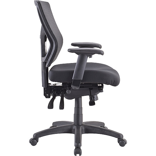 Lorell Conjure Executive Mesh Mid-back Chair Black Seat Color - Black Back Color - Mesh Back Material - Mid Back - 5-star Base - 1 Each (LLR62001)
