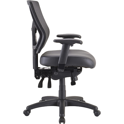 Lorell Conjure Executive Mesh Mid-back Chair Frame Black - 1 Each (LLR62003)