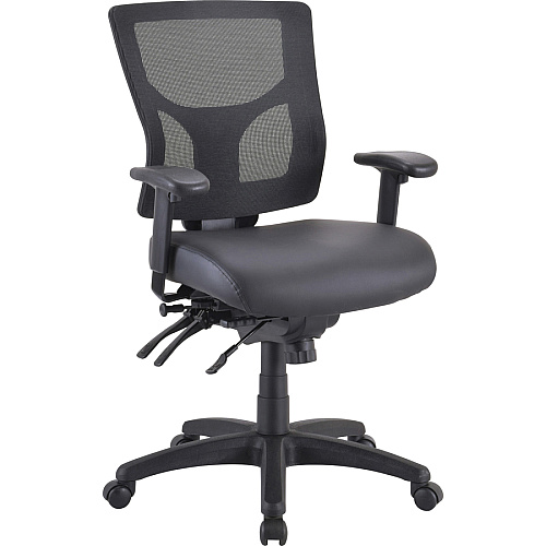 Lorell Conjure Executive Mesh Mid-back Chair Frame Black - 1 Each (LLR62003)
