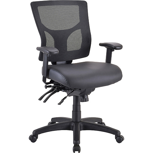 Lorell Conjure Executive Mesh Mid-back Chair Frame Black - 1 Each (LLR62003)